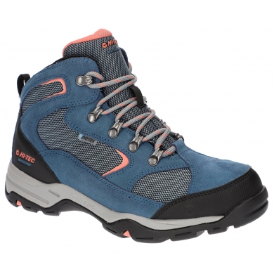 Hi-Tec Buty trekkingowe Storm WP (wodoodporne) niebieskie/koralowe damskie